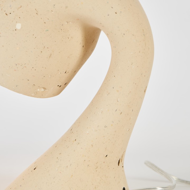 Invider Sista, bedside lamp in recycled paper | Henri Dejeant