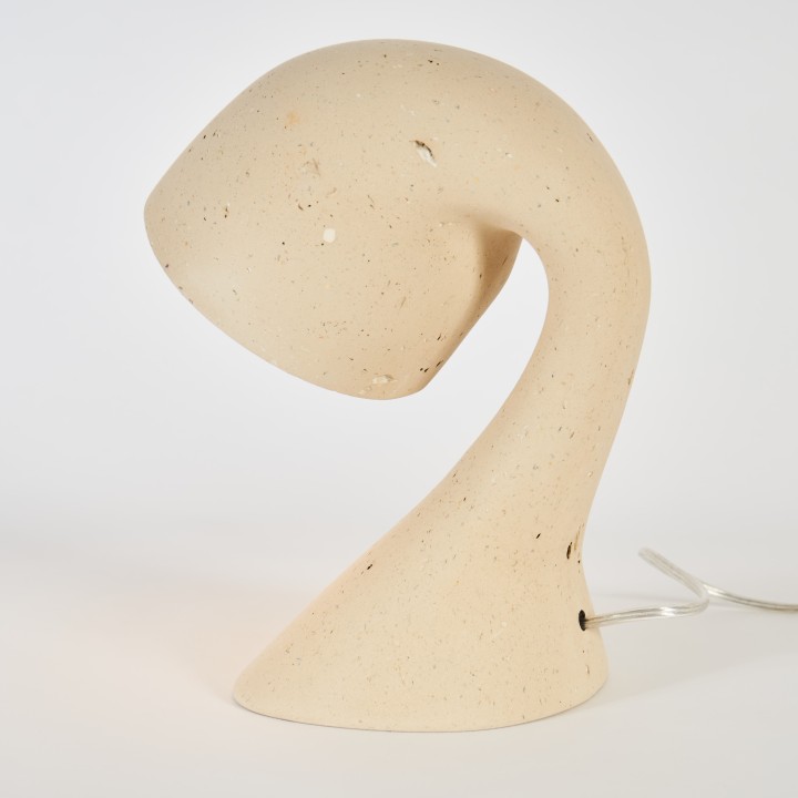 Invider Sista, bedside lamp in recycled paper | Henri Dejeant