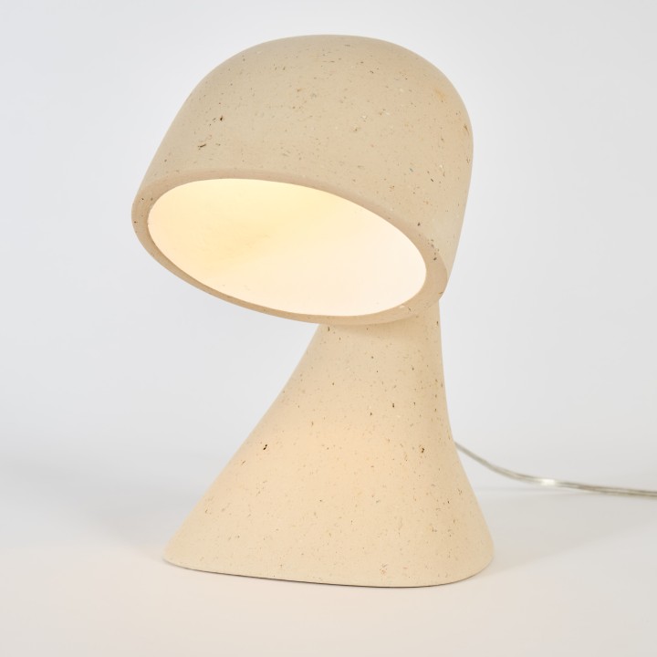 Invider Sista, bedside lamp in recycled paper | Henri Dejeant