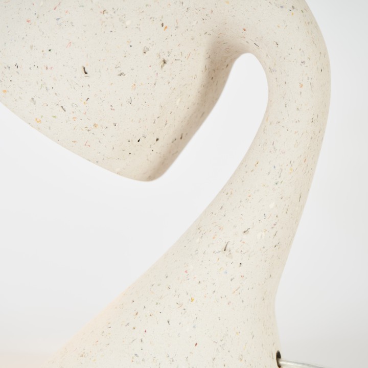 Invider Sista, bedside lamp in recycled paper | Henri Dejeant