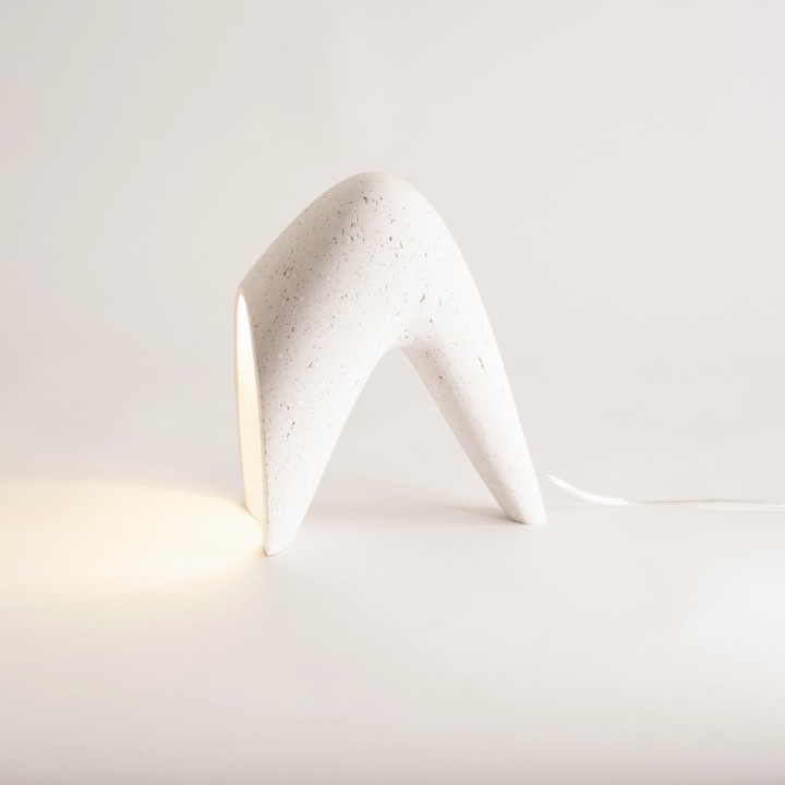 Kokiy, desk lamp in recycled paper | Henri Dejeant