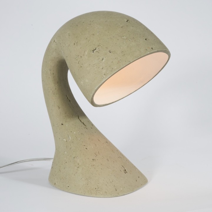 Invider Sista, bedside lamp in recycled paper | Henri Dejeant