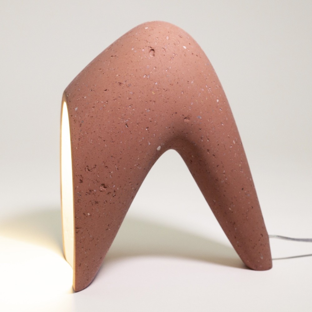 Lampe suspendue en papier naturel, pièce artisanale exclusive