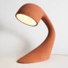 Lampe de table au design organique, matériau écologique en papier et plâtre