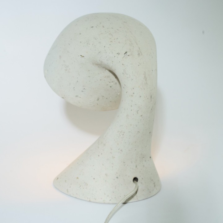 Invider Sista, bedside lamp in recycled paper | Henri Dejeant