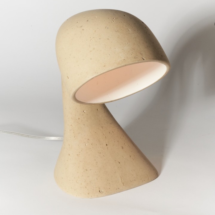 Invider Sista, bedside lamp in recycled paper | Henri Dejeant