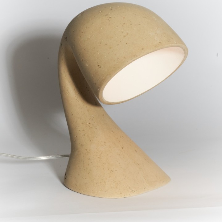 Invider Sista, bedside lamp in recycled paper | Henri Dejeant