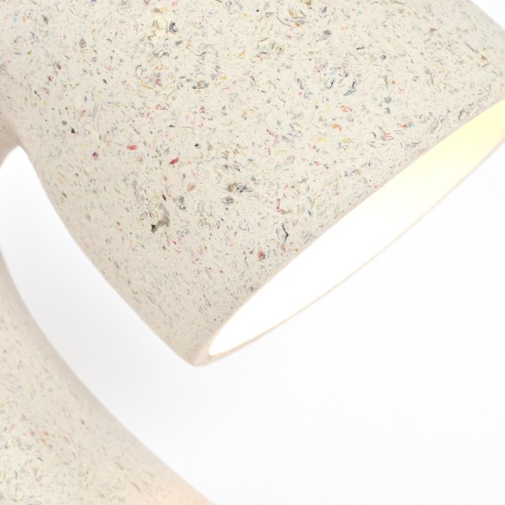 Invider Sista, bedside lamp in recycled paper | Henri Dejeant