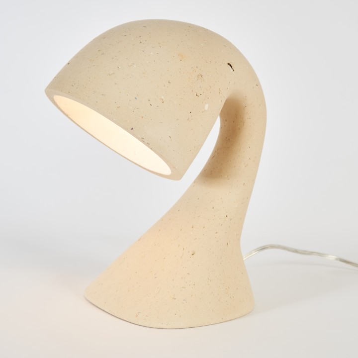 Invider Sista, bedside lamp in recycled paper | Henri Dejeant