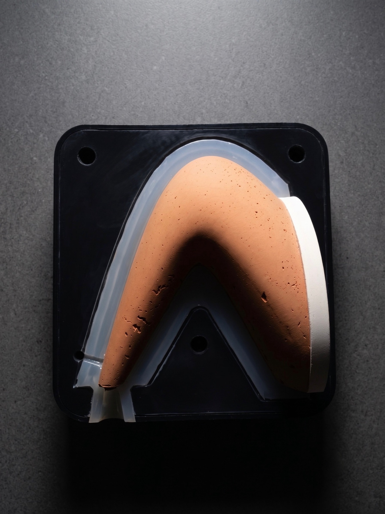 A lamp coming out of the mould